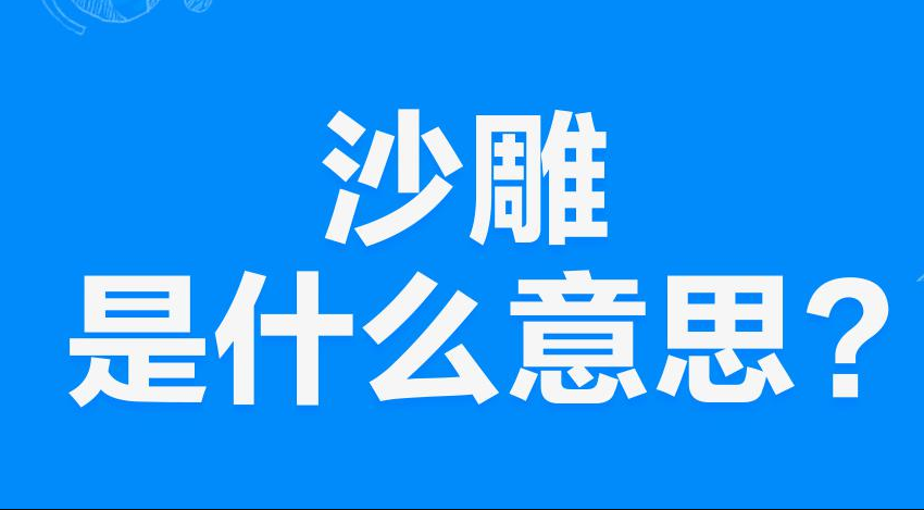 【网络用语】“沙雕”是什么意思？